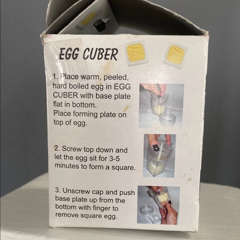 Clear Egg Cuber Square Hardboiled Eggs Fun Kitchen Gadget